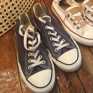Converse navy sneakers